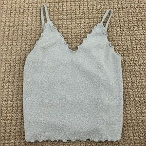 brandy melville nicolette ruffle tank top